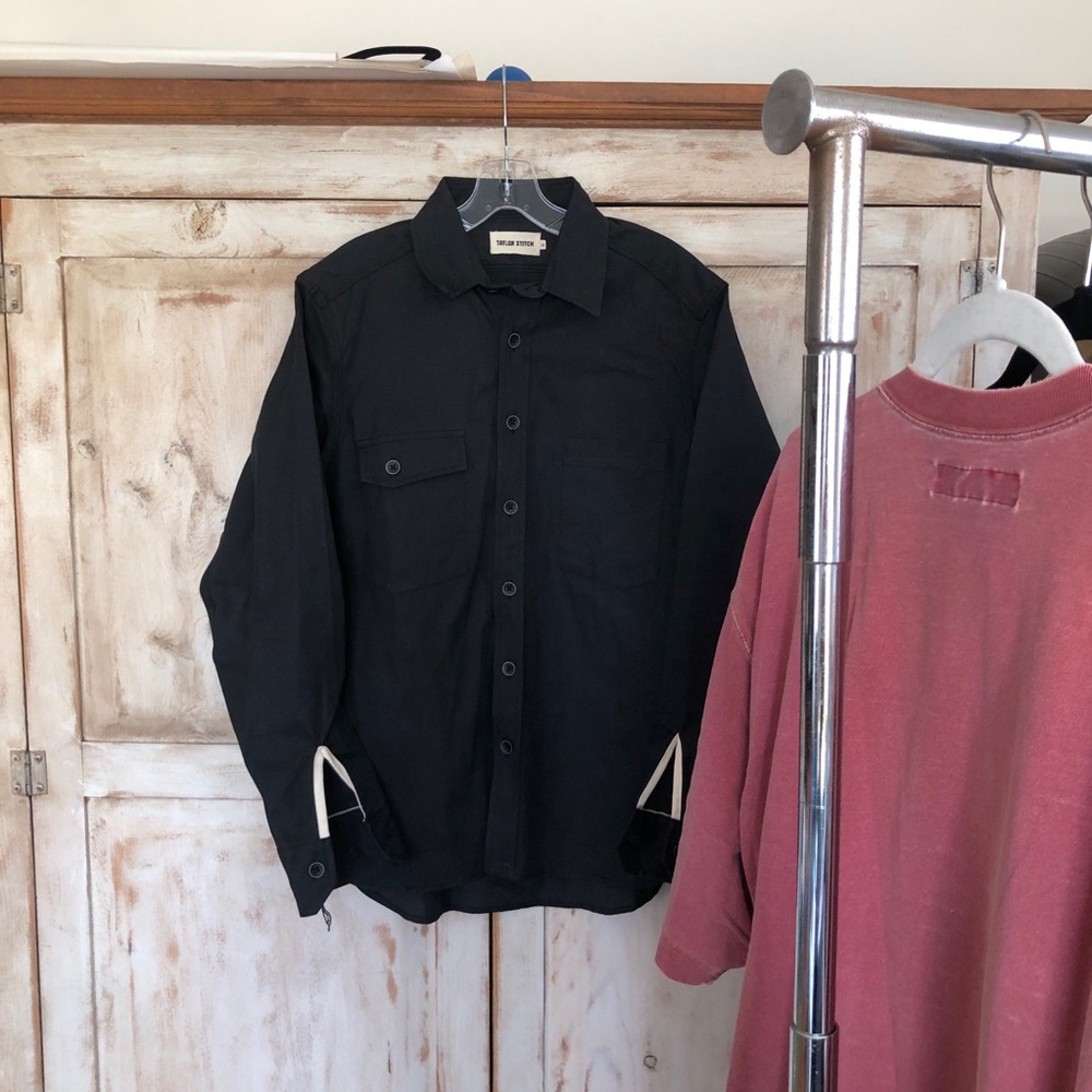 Taylor Stitch black denim shirt